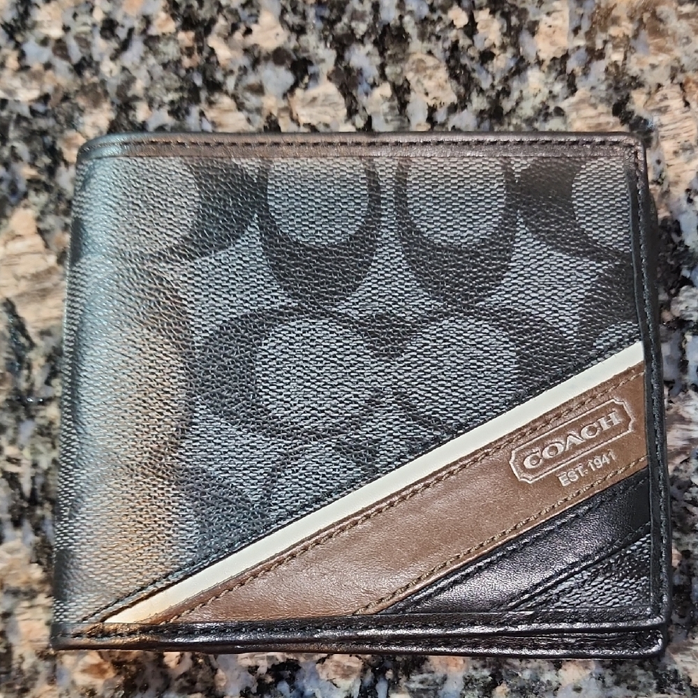Coach Black and Brown Wallet